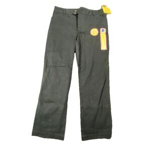 Riders Lee Pants Womens 12 Black Straight Leg Stretch Work Career Casual NEW